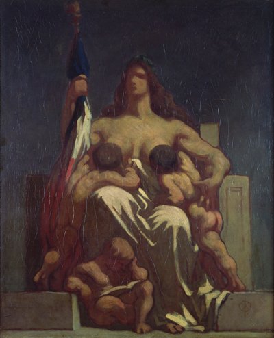 The Republic (sketch) by Honoré Daumier